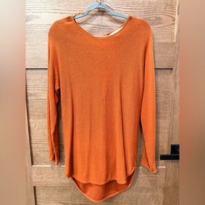 Michael Kors Burnt Orange Long Sleeve Top